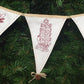 Bunting for a Redwork Christmas