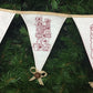 Bunting for a Redwork Christmas